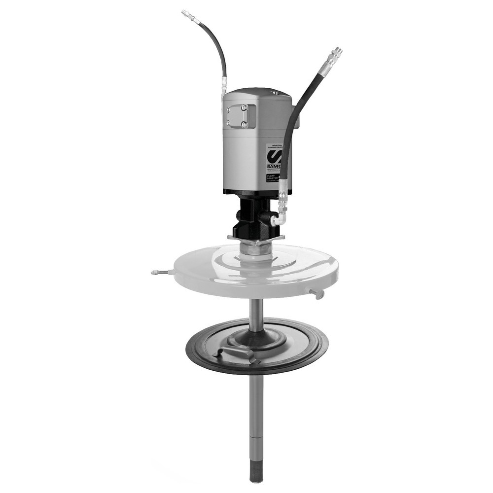 Imagen del producto: Kit de bombeo Samoa-Hallbauer PM35 60:1 para recipientes de 50 kg con una manguera para grasa de 1,5 m y una manguera neumática de 1 m