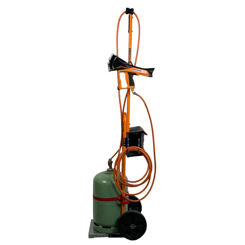 Imagen del producto: Carro portabombonas de propano para retractiladora RIPACK® 3000, amarillo anaranjado