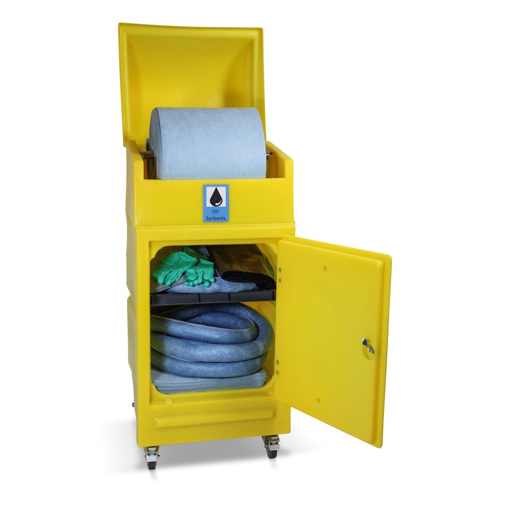 Número de imagen del producto 1: Kit de emergencia aceite, barril de rollo, capacidad 300 litros, azul