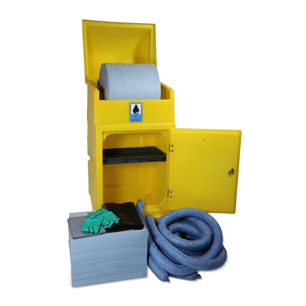 Número de imagen del producto 2: Kit de emergencia aceite, barril de rollo, capacidad 300 litros, azul