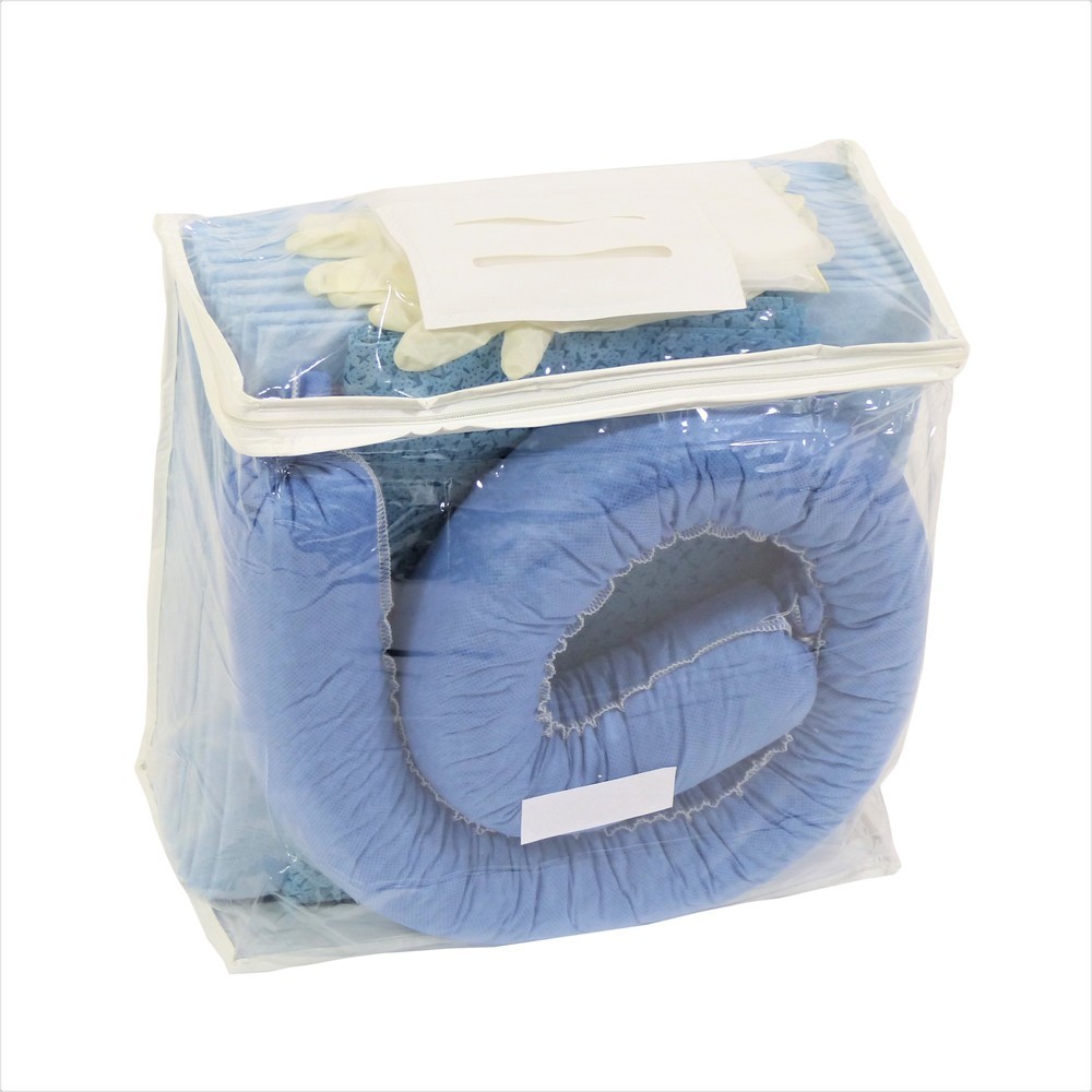 Número de imagen del producto 1: Kit de emergencia en bolsa de PVC, aceite, capacidad 20L, azul