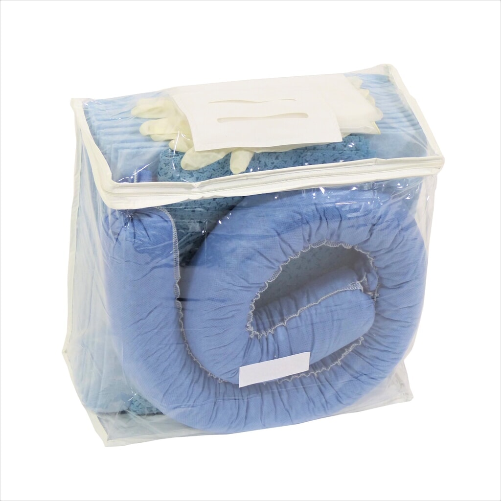 Número de imagen del producto 1: Kit de emergencia en bolsa de PVC, aceite, capacidad 20L, azul
