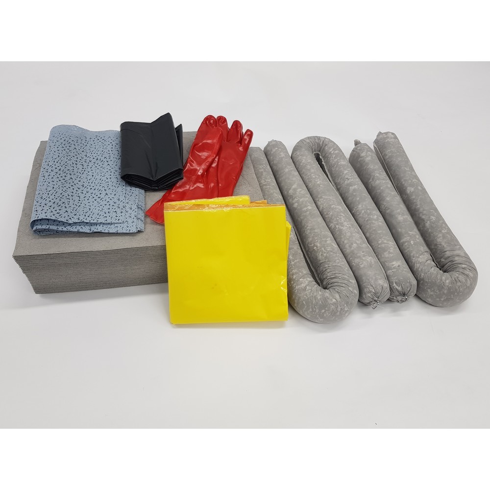 Número de imagen del producto 2: Kit de emergencia en bolsa de PVC, inclusivo protección de alcantarillado desechable, universal, capacidad 50 litros