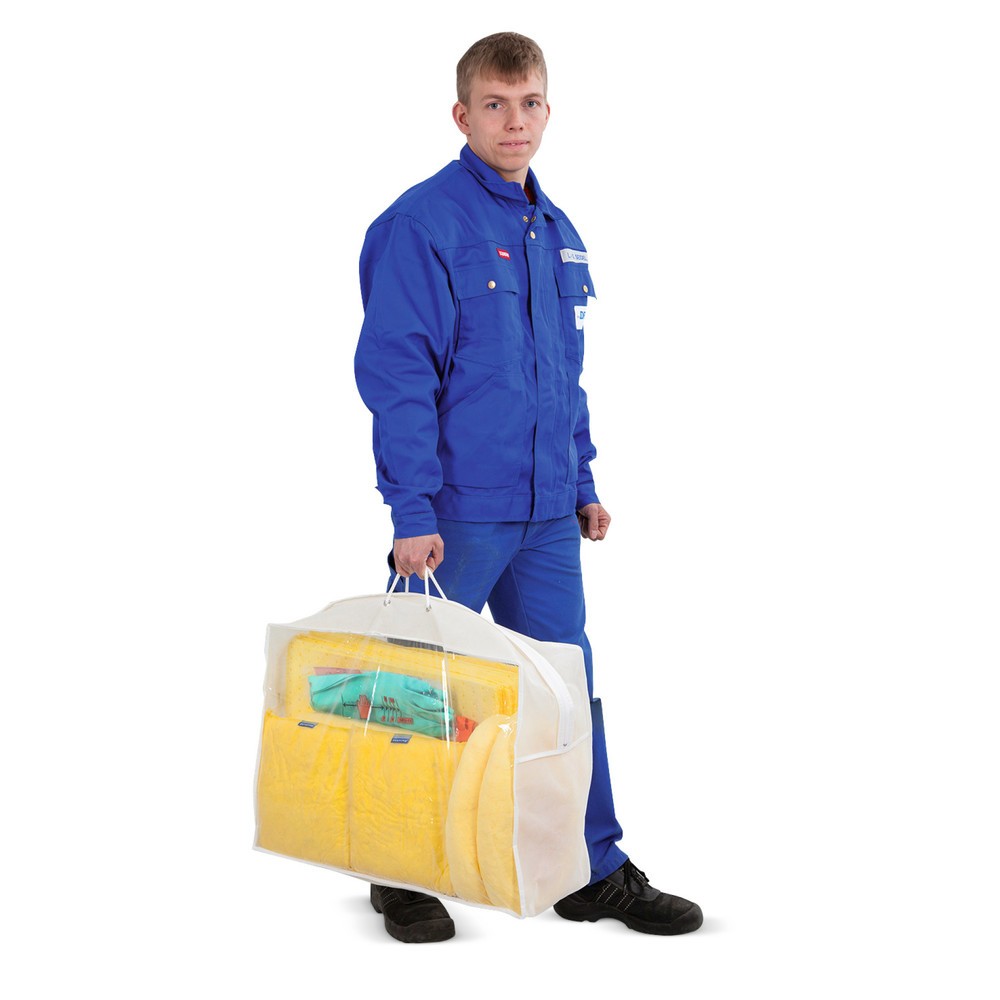 Imagen del producto: Kit de emergencia en bolsa transparente, aceite, capacidad 60 litros