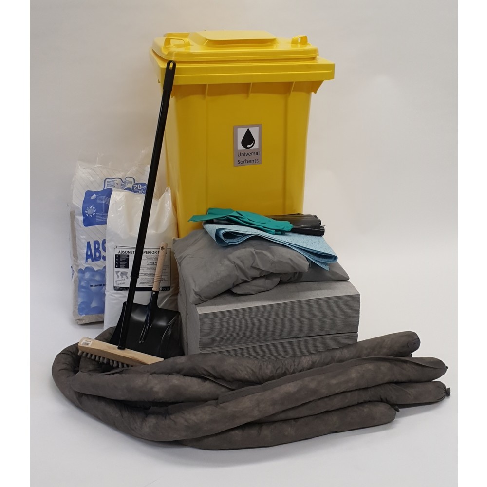 Imagen del producto: Kit de emergencia universal premium de 200 l gris