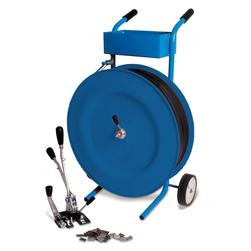 Kit de flejado Universal para flejes PET y PP, para anchura de 16 mm Imagen del producto: Kit de flejado Universal para flejes PET y PP, para anchura de 16 mm