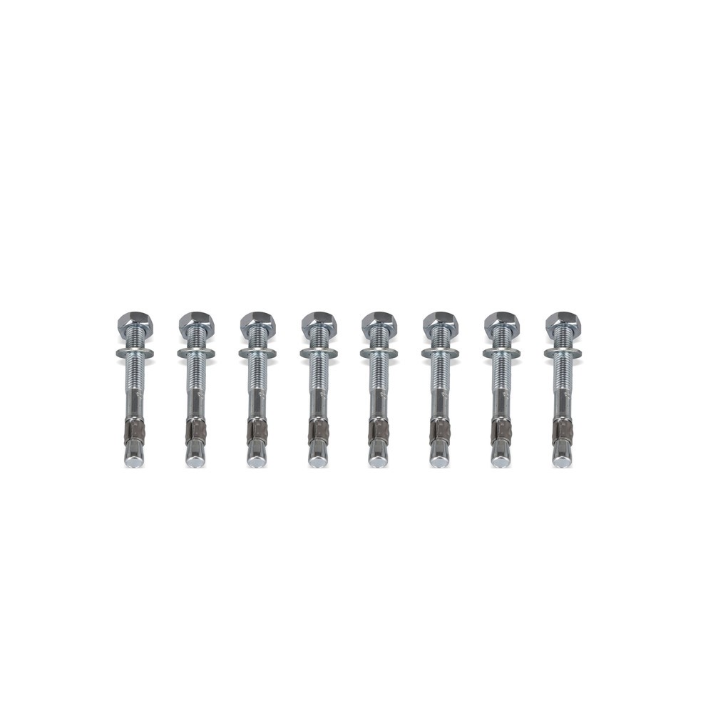 Imagen del producto: Kit de montaje de anclaje de piso de acero galvanizado en caliente, 8 ud/caja