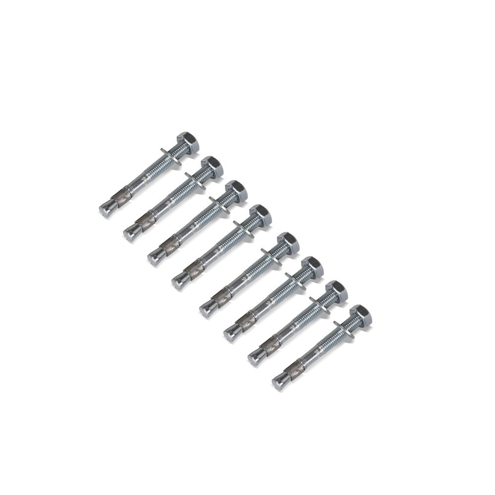 Número de imagen del producto 2: Kit de montaje de anclaje de piso de acero galvanizado en caliente, 8 ud/caja