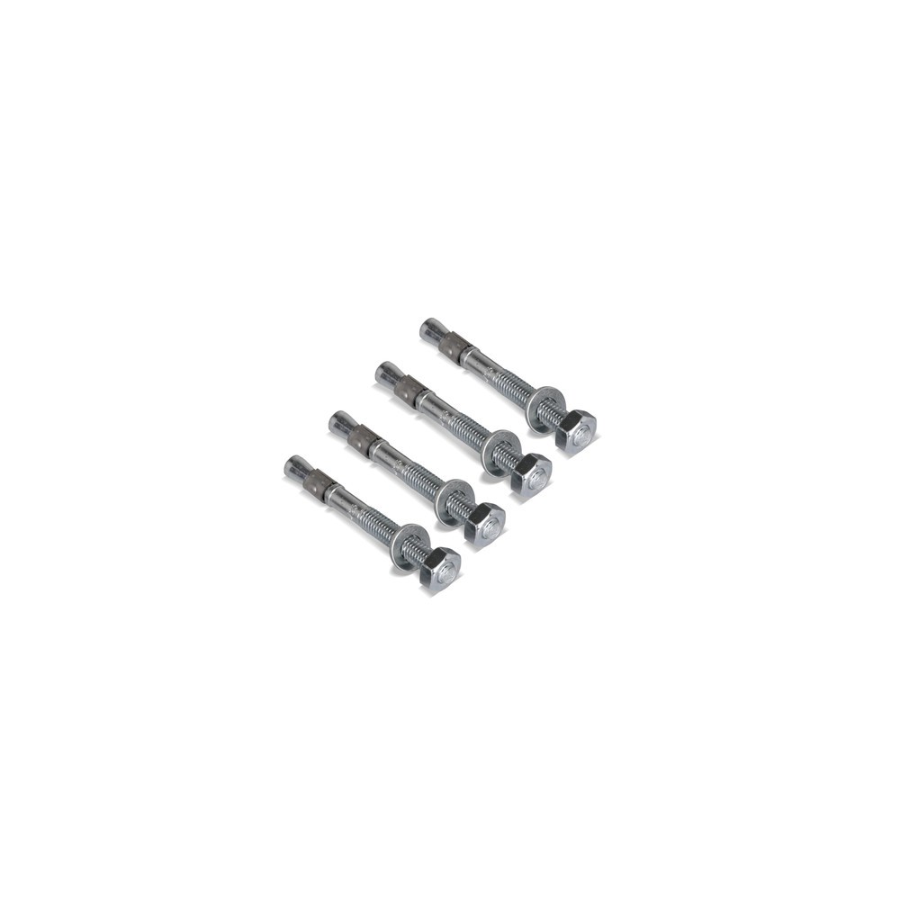 Número de imagen del producto 4: Kit de montaje de anclaje de piso de acero galvanizado en caliente 4 ud/caja