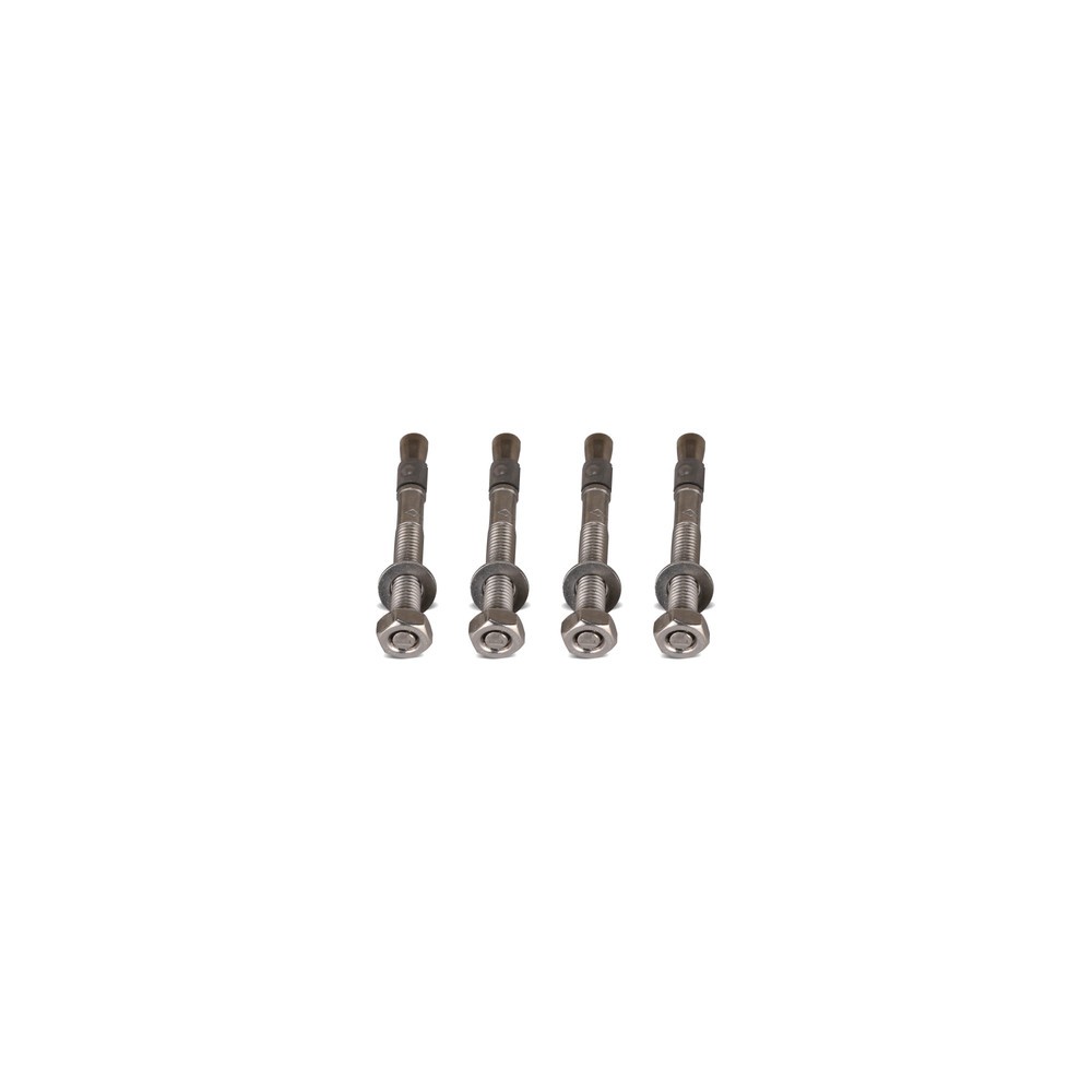 Número de imagen del producto 5: Kit de montaje de anclaje de piso de acero inoxidable 4 ud/caja