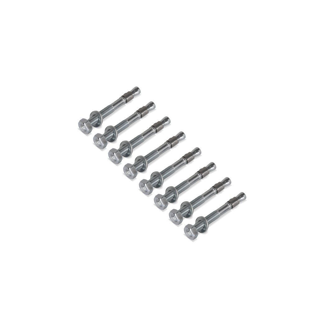 Número de imagen del producto 5: Kit de montaje de anclaje de piso de acero galvanizado en caliente, 8 ud/caja