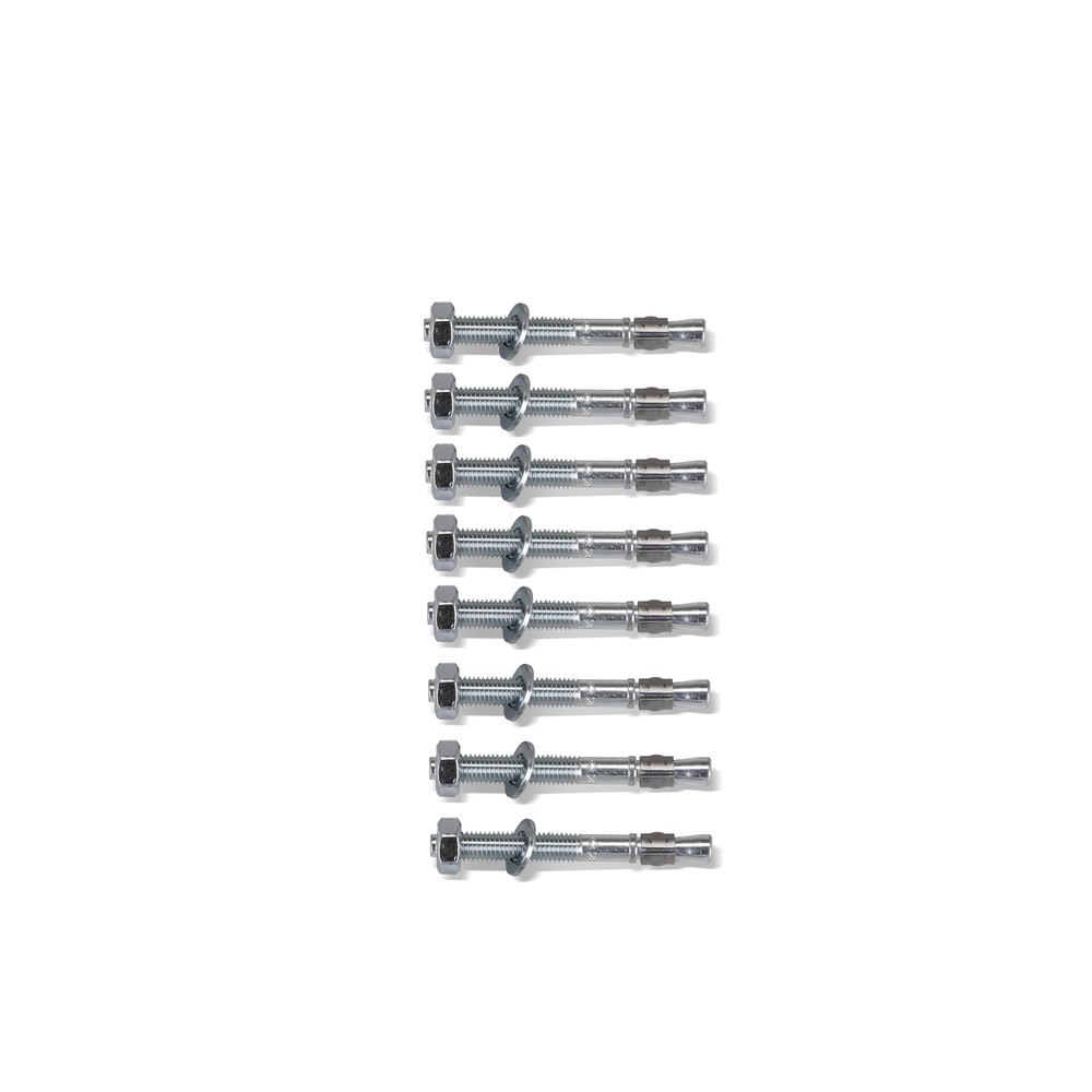 Número de imagen del producto 6: Kit de montaje de anclaje de piso de acero galvanizado en caliente, 8 ud/caja