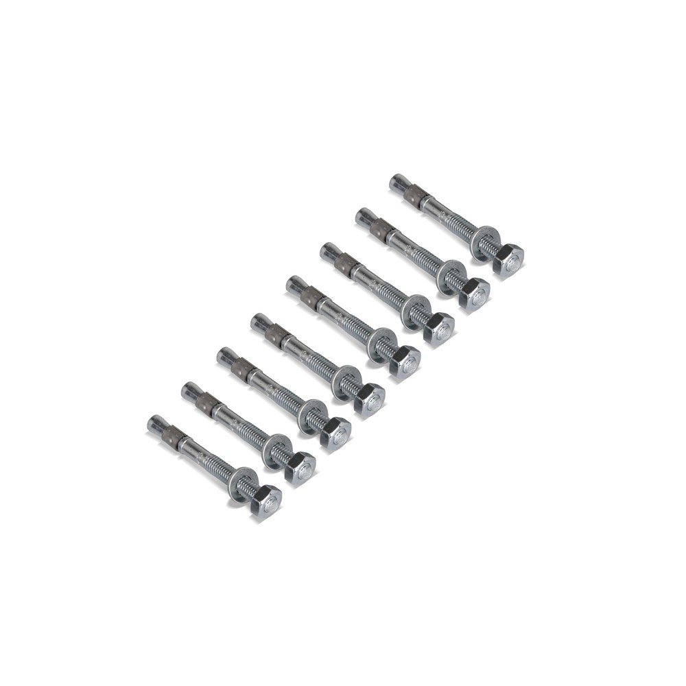 Número de imagen del producto 10: Kit de montaje de anclaje de piso de acero galvanizado en caliente, 8 ud/caja