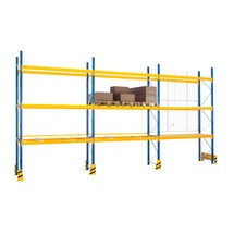 Paquete completo de estantería híbrida 3 en 1, estantería para palets