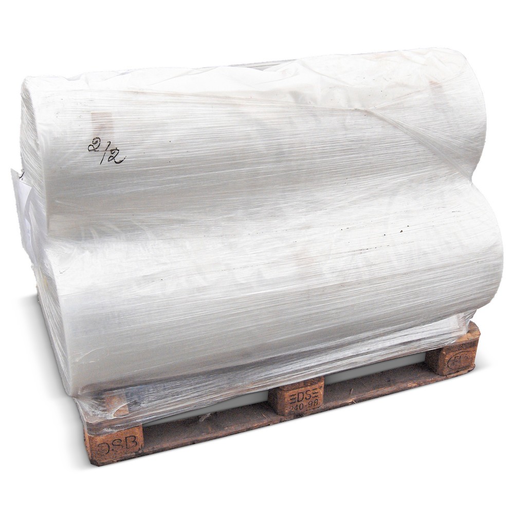Imagen del producto: Lámina de retractilado de PE, longitud del rollo 200 m, A x F 1.250 x 1.050 mm