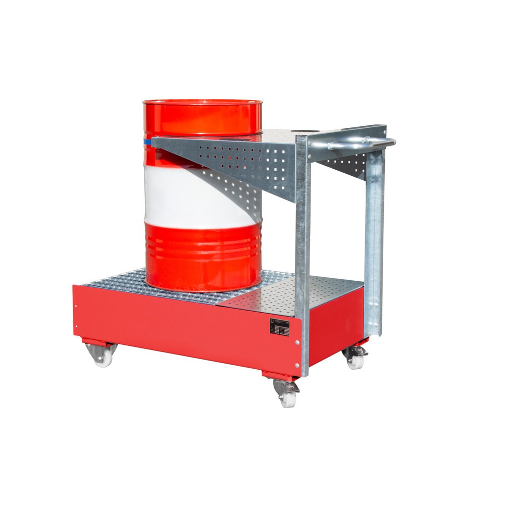 Número de imagen del producto 2: Lavabo móvil Catch LPW, inclusivo chapa perforada y correa de sujeción, rojo fuego