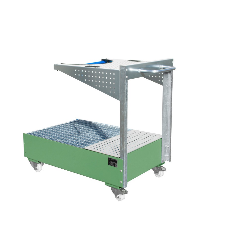Número de imagen del producto 1: Móviles Catch lavabo LPW, inclusivo chapa perforada consola y correa de sujeción, verde reseda