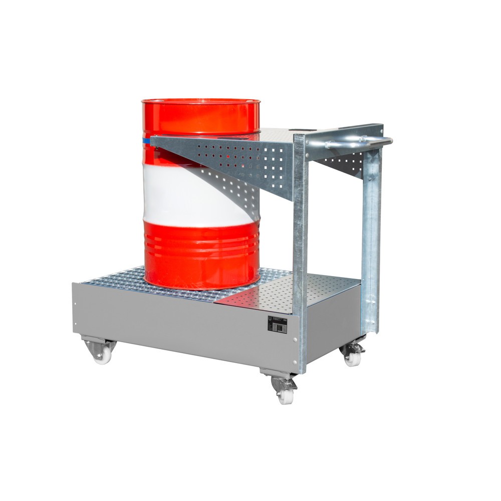 Número de imagen del producto 2: Lavabo móvil Catch LPW, inclusivo chapa perforada consola y correa, ratón gris
