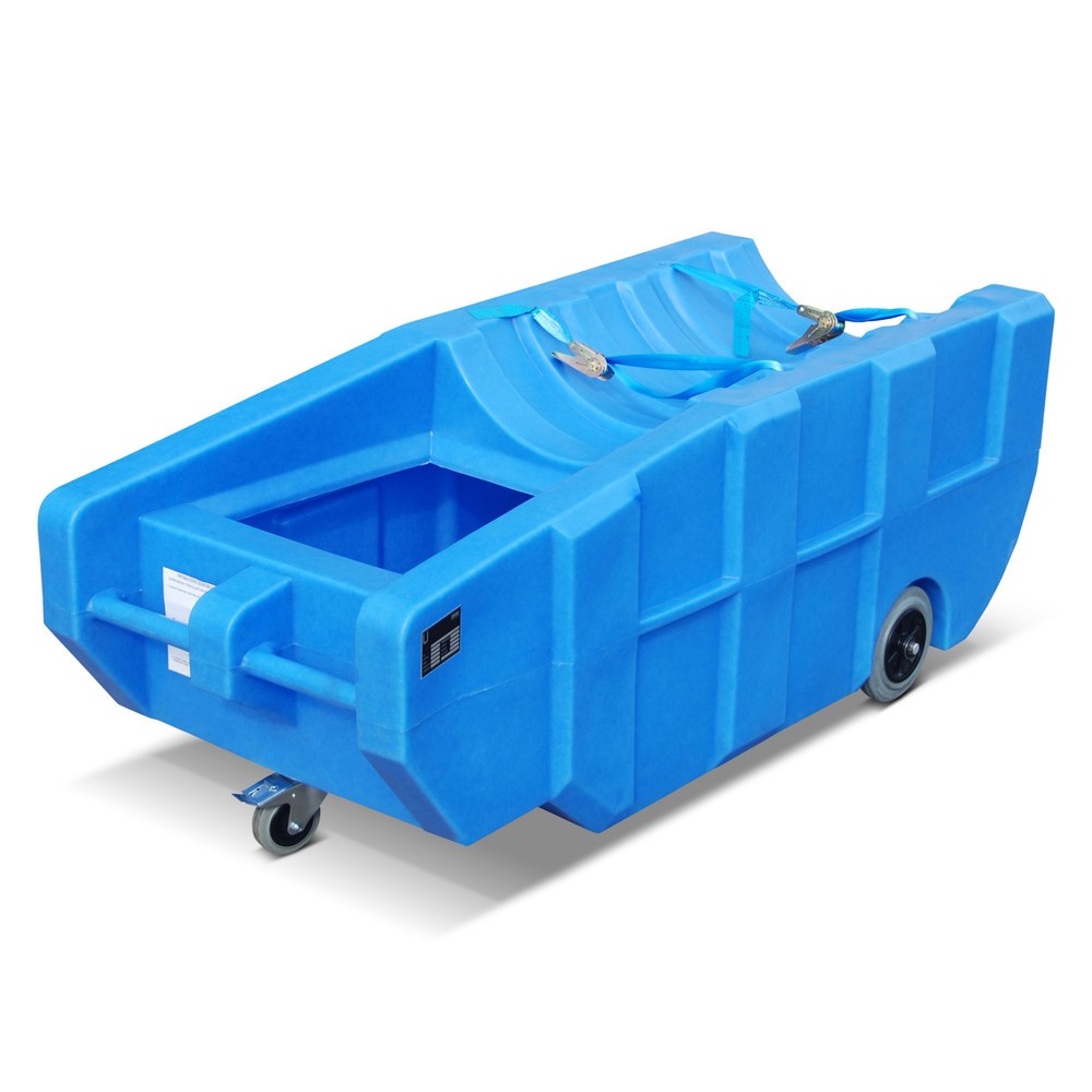 Imagen del producto: Lavabo para barril de 200 litros, PE, móvil