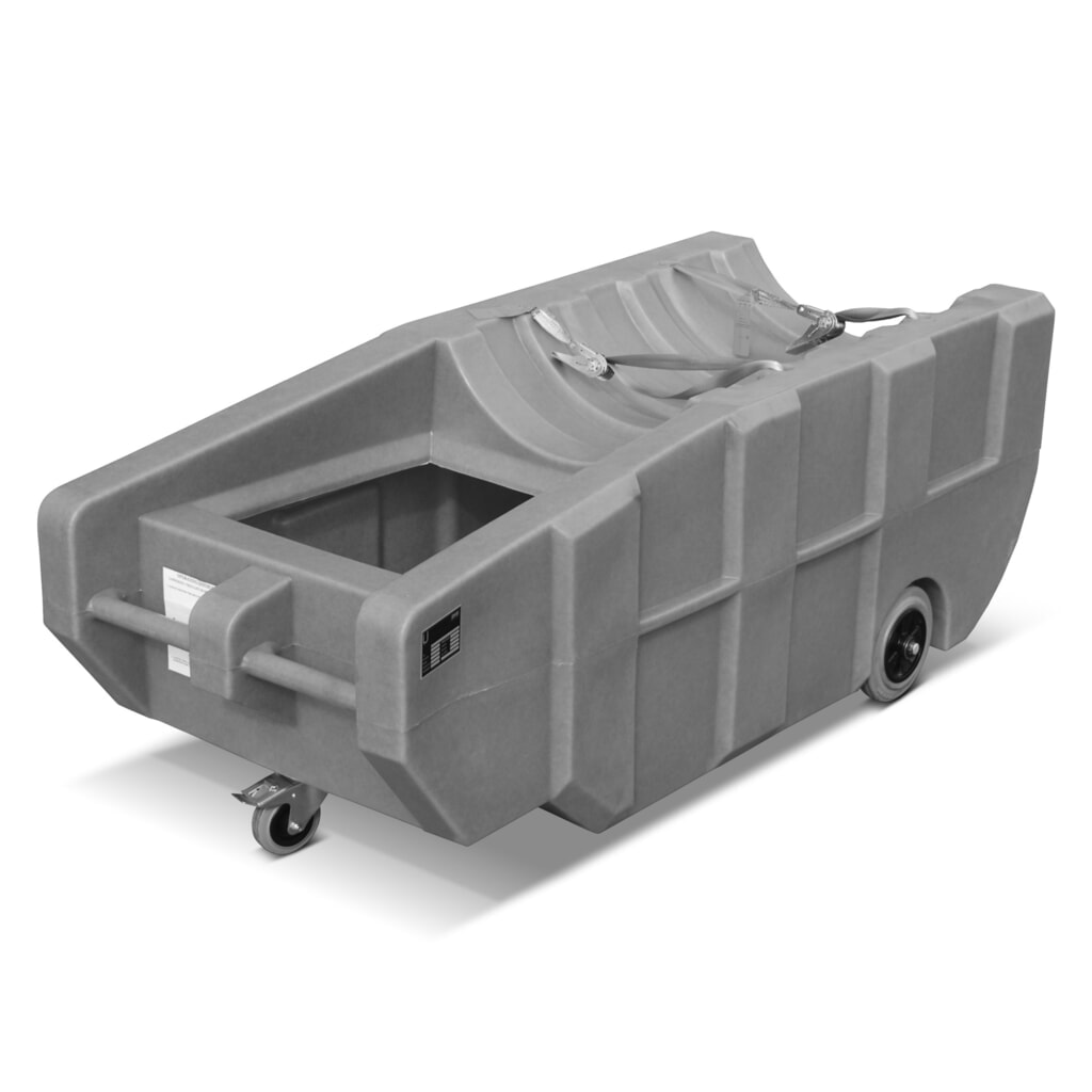 Imagen del producto: Lavabo para barril de 200 litros, PE, móvil