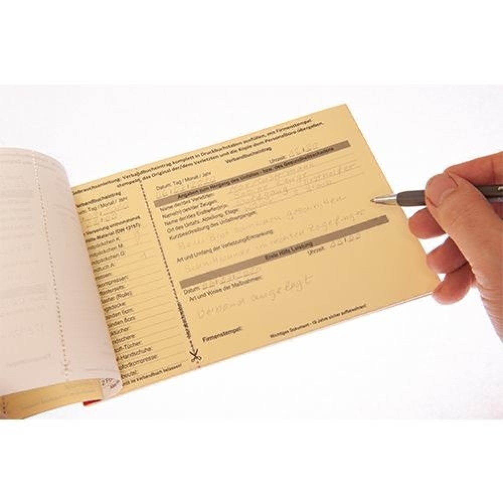 Número de imagen del producto 3: Libro de primeros auxilios B-Safety DIN A5, seguro para la privacidad