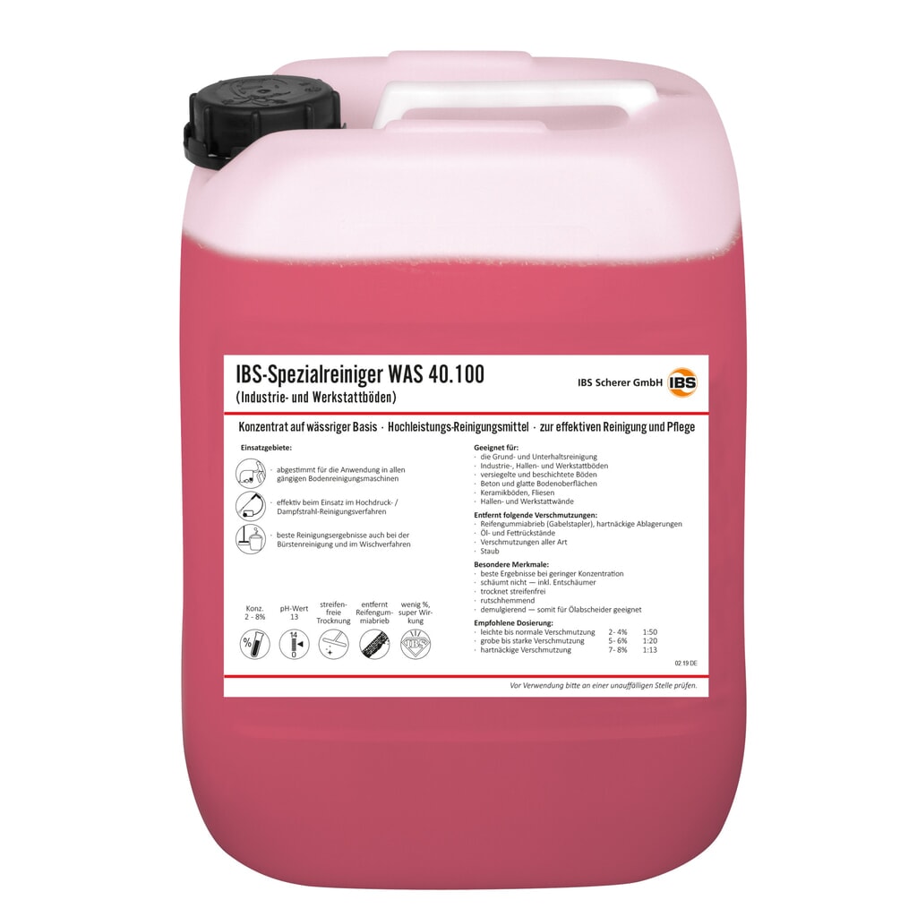 Imagen del producto: Limpiador de suelos de taller IBS WAS 40.100, 20 litros