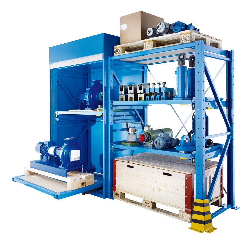 Número de imagen del producto 5: Bastidor estantería extraíble de servicio pesado LISTA, módulo inicial, anchura de plaquita 890 mm, profundidad 860 mm
