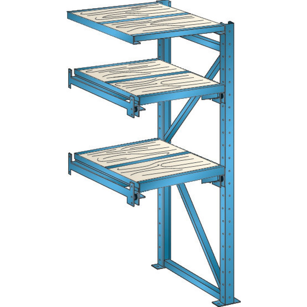 Imagen del producto: Bastidor estantería extraíble de servicio pesado LISTA, módulo adicional, anchura de plaquita 890 mm, profundidad 860 mm