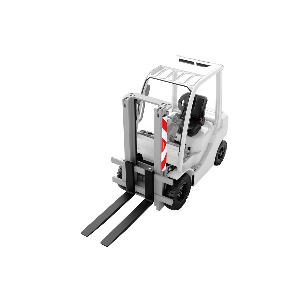 Número de imagen del producto 3: Listón reflectante VETTER® ZEBRA con imanes para brazos de horquilla, HxAxF 80 x 1.000 x 45 mm