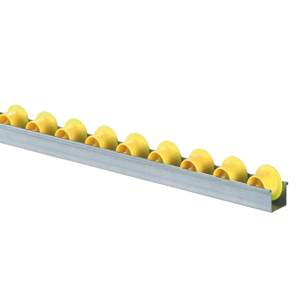 Imagen del producto: Listones en U con ruedas, RU-con pestaña, separación 100 mm, CC por rodillo 5 kg