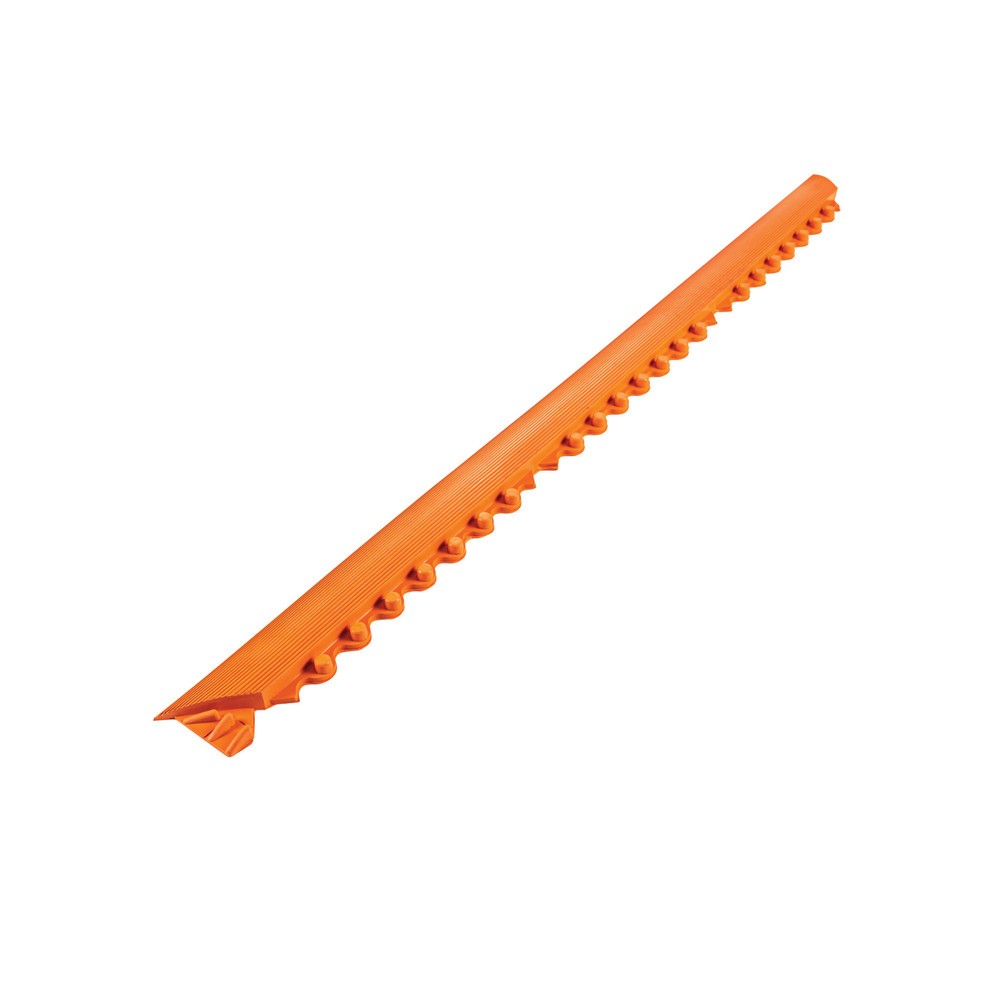 Número de imagen del producto 3: Borde biselado para alfombra antifatiga de caucho nitrilo, An x L 910 x 52 mm, naranja