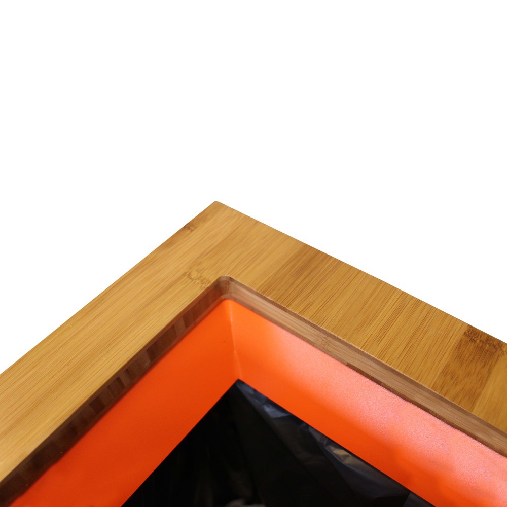 Número de imagen del producto 2: Cubo de residuos LUNE Paxa grande, 65 litros, naranja