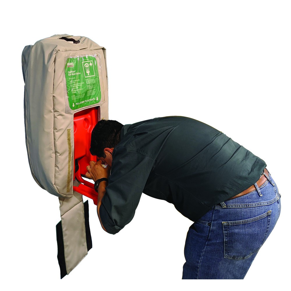 Número de imagen del producto 2: Manguito ISO para Estación lavaojos Justrite® OptiWash® OPTI Hughes