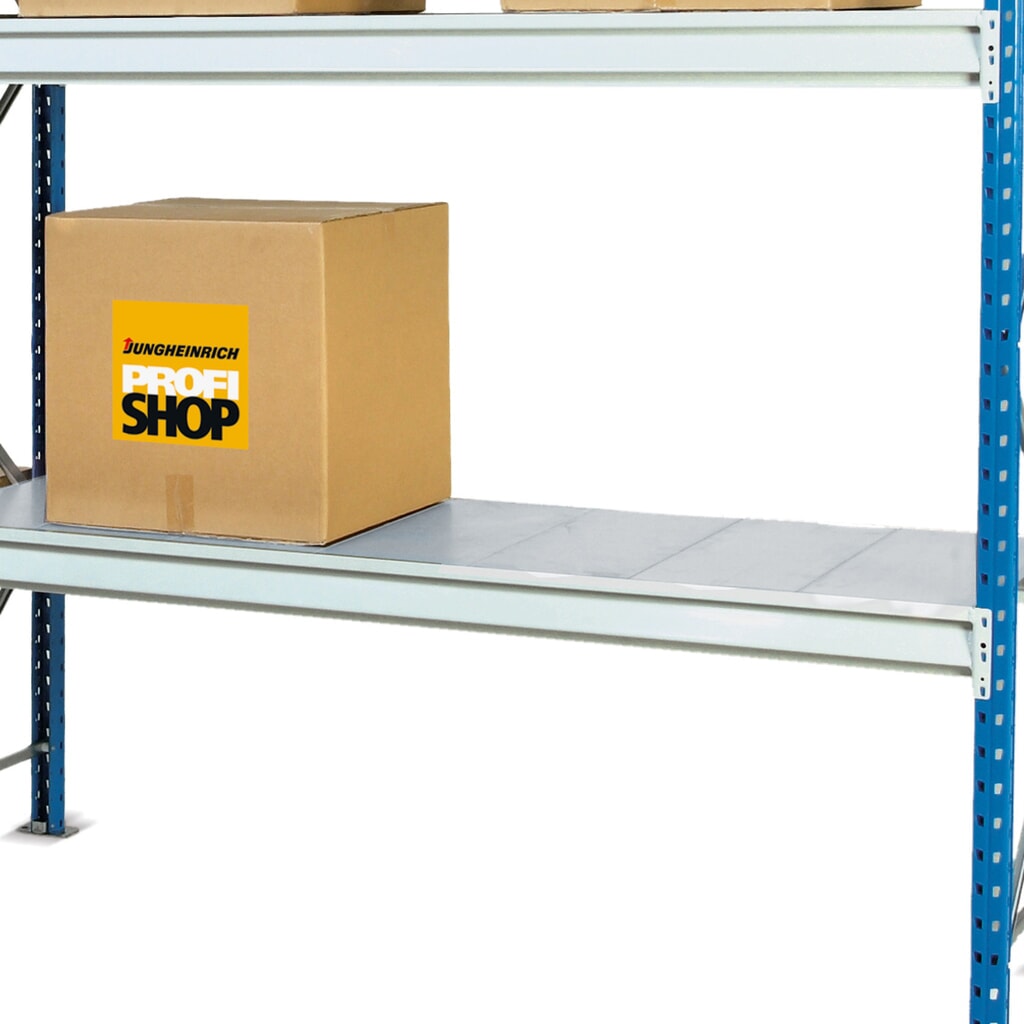 Imagen del producto: ManOrga Balda para estantería ancha, de baldas de paneles de acero, carga por estante de hasta 880 kg, ANxFO 1.800 x 600 mm