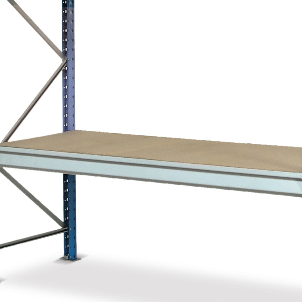 ManOrga Balda para estantería ancha, con tableros de aglomerado, carga por estante de hasta 880 kg, ANxFO 1.800 x 600 mm Imagen del producto: ManOrga Balda para estantería ancha, con tableros de aglomerado, carga por estante de hasta 880 kg, ANxFO 1.800 x 600 mm