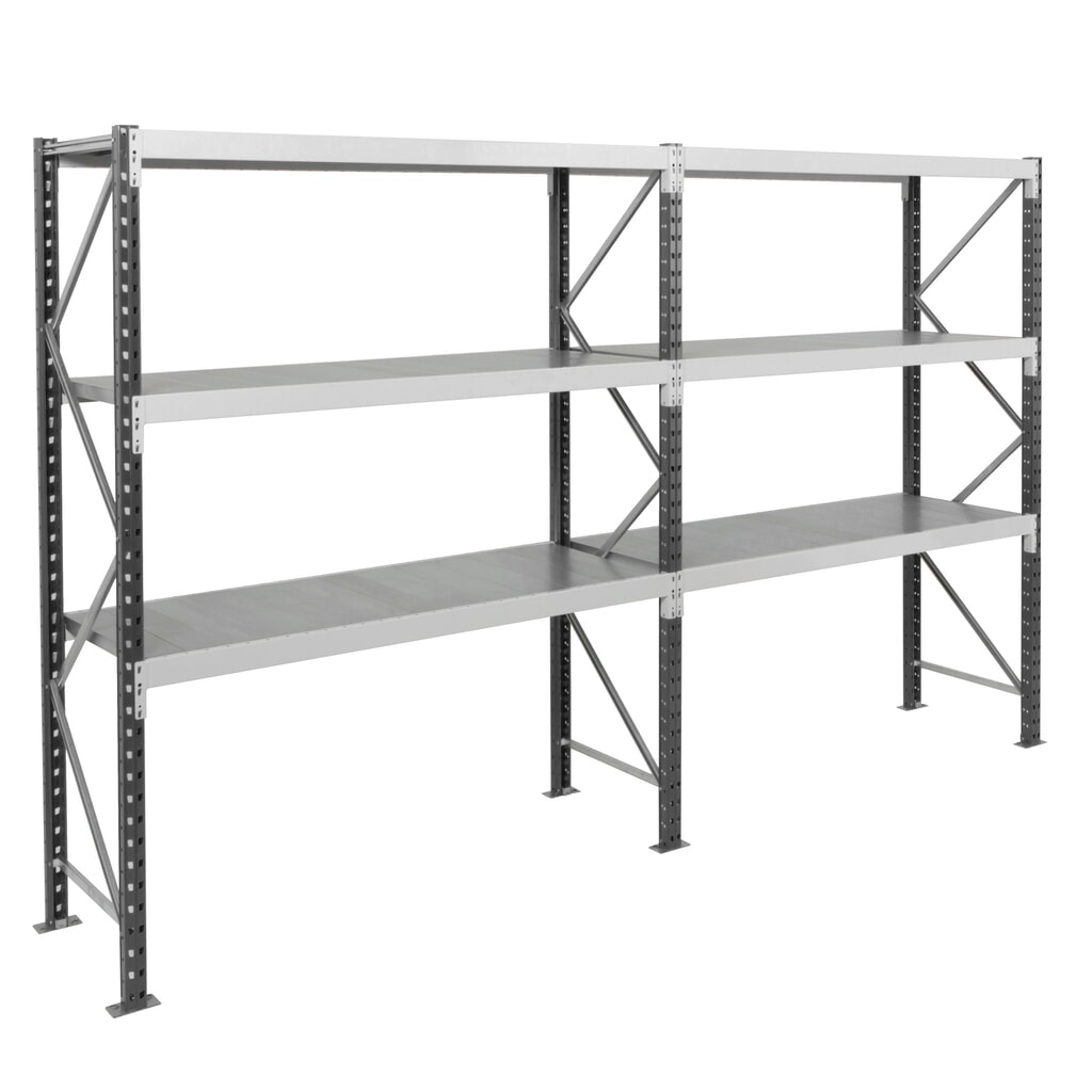 Estantería ancha ManOrga, con balda de paneles de acero, módulo adicional, carga por estante 880 kg, 2.500 x 1.800 x 600 mm (alto x ancho x fondo) Número de imagen del producto 6: Estantería ancha ManOrga, con balda de paneles de acero, módulo adicional, carga por estante 880 kg, 2.500 x 1.800 x 600 mm (alto x ancho x fondo)
