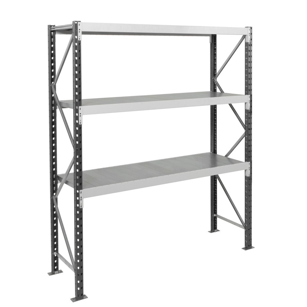 Número de imagen del producto 8: Estantería ancha ManOrga, con balda de paneles de acero, módulo inicial, carga por estante 880 kg, 2.500 x 1.800 x 600 mm (alto x ancho x fondo)