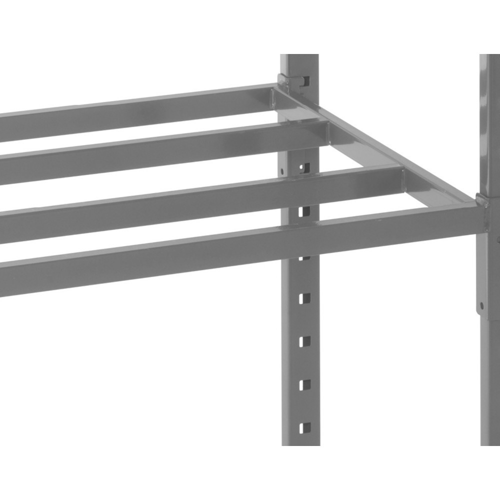 Número de imagen del producto 3: ManOrga Estantería de cargas pequeñas, módulo adicional, con baldas de tubos de acero, carga por estante 500 kg, ALxANxFO 3.000 x 1.010 x 500 mm
