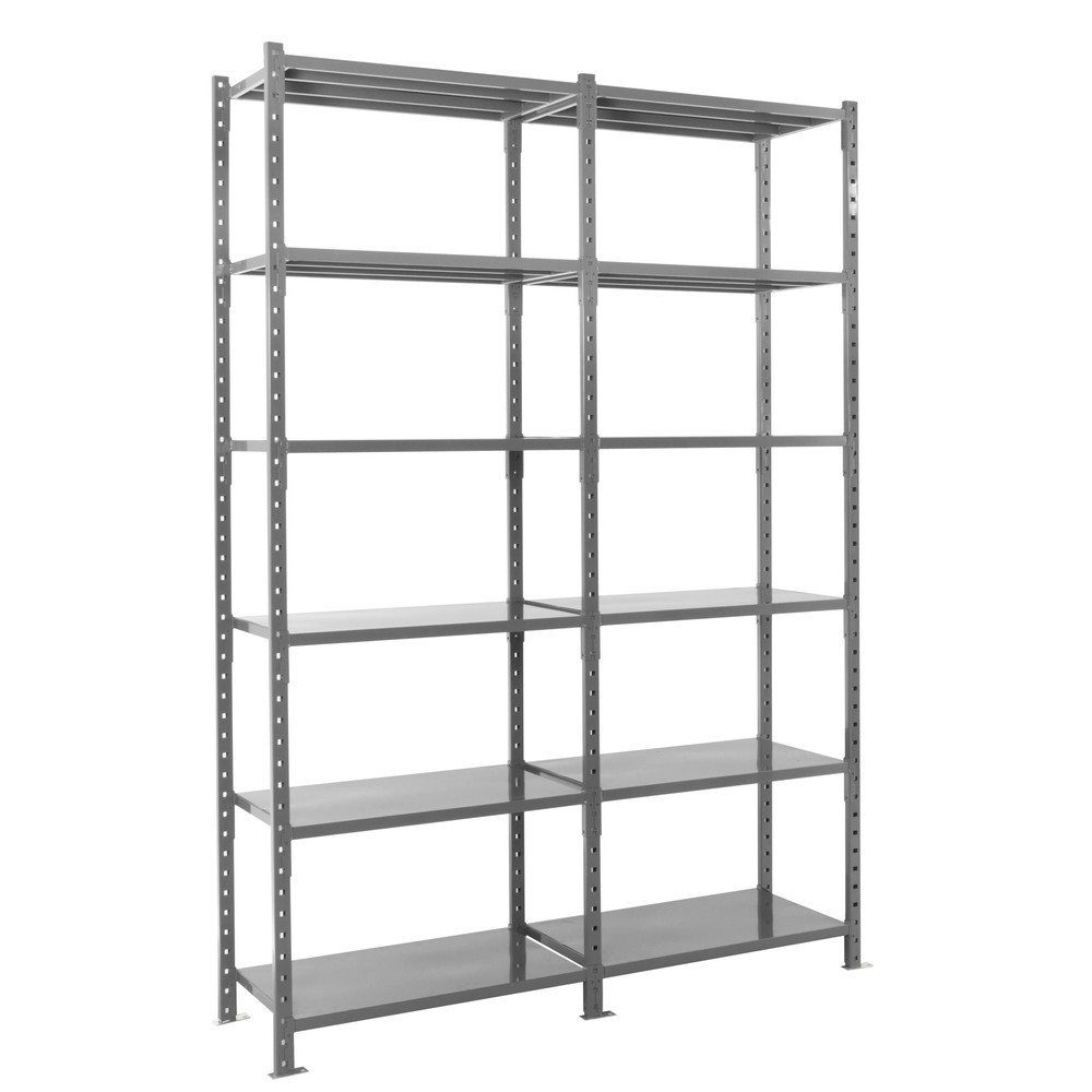 Número de imagen del producto 2: Estantería de cargas pequeñas ManOrga gris grafito con estantes de chapa de acero, carga por estante 500 kg, HxAxF 3.000 x 1.050 x 510 mm