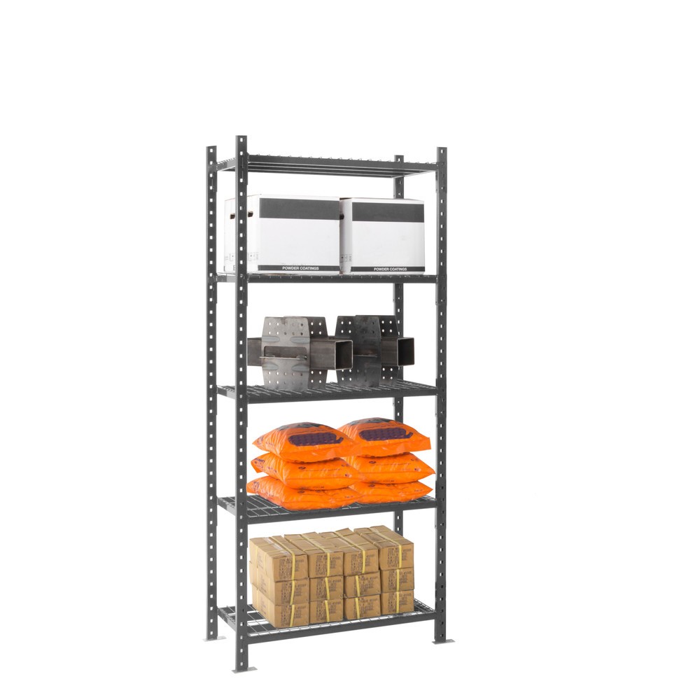 Número de imagen del producto 9: Estantería de cargas pequeñas ManOrga gris grafito con estantes de tubo de acero, carga por estante 500 kg, HxAxF 3.000 x 1.050 x 510 mm