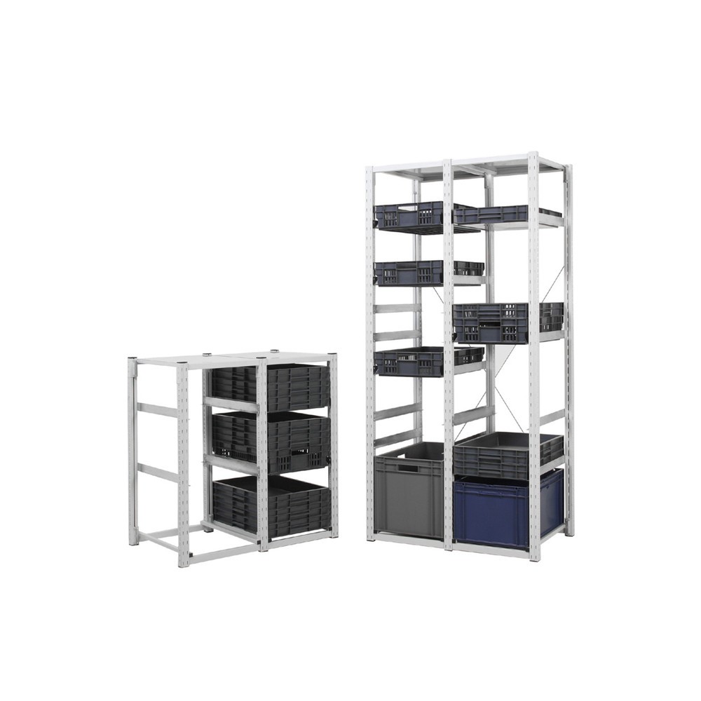 Número de imagen del producto 1: ManOrga Estantería de contenedores para cajas apilables Eurobox, módulo adicional, ALxANxFO 1.000 x 407 x 600 mm