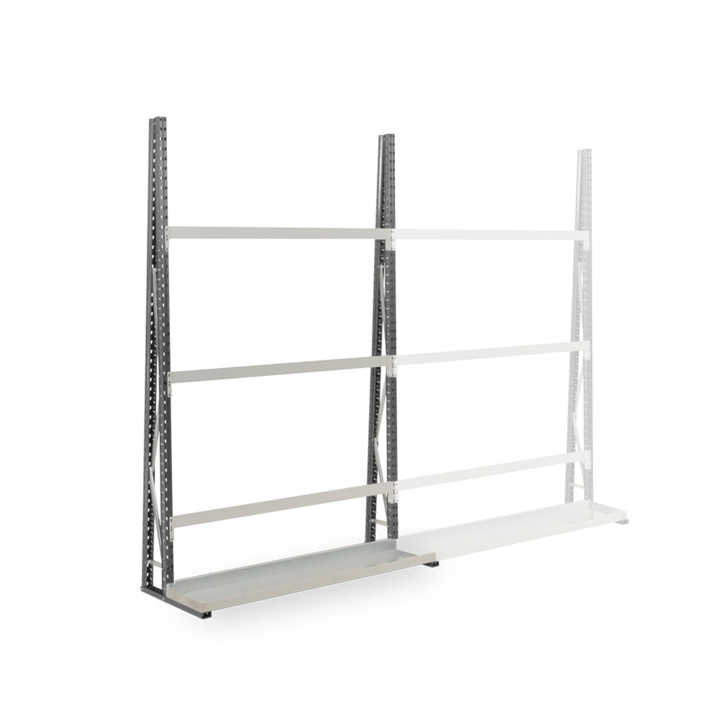 Imagen del producto: ManOrga Estantería vertical, bilateral, módulo adicional, ALxANxFO 2.500 x 1.500 x 680 mm