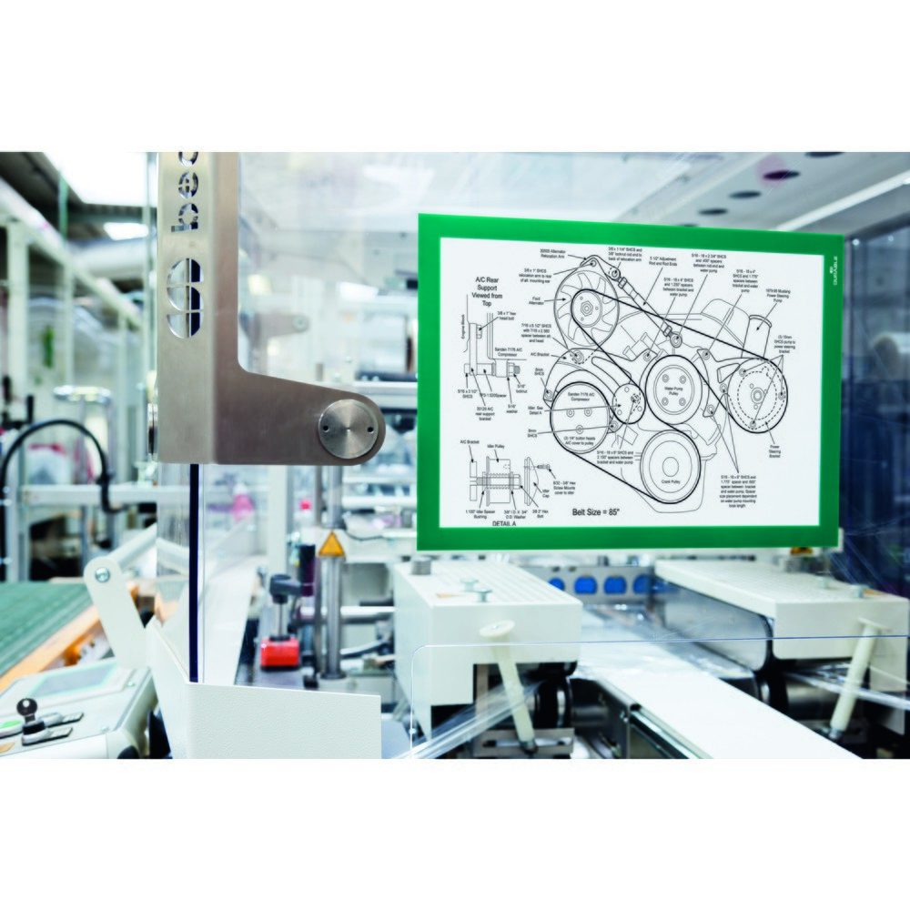 Número de imagen del producto 7: Marco informativo DURABLE DURAFRAME®, autoadhesivo, DIN A4, verde