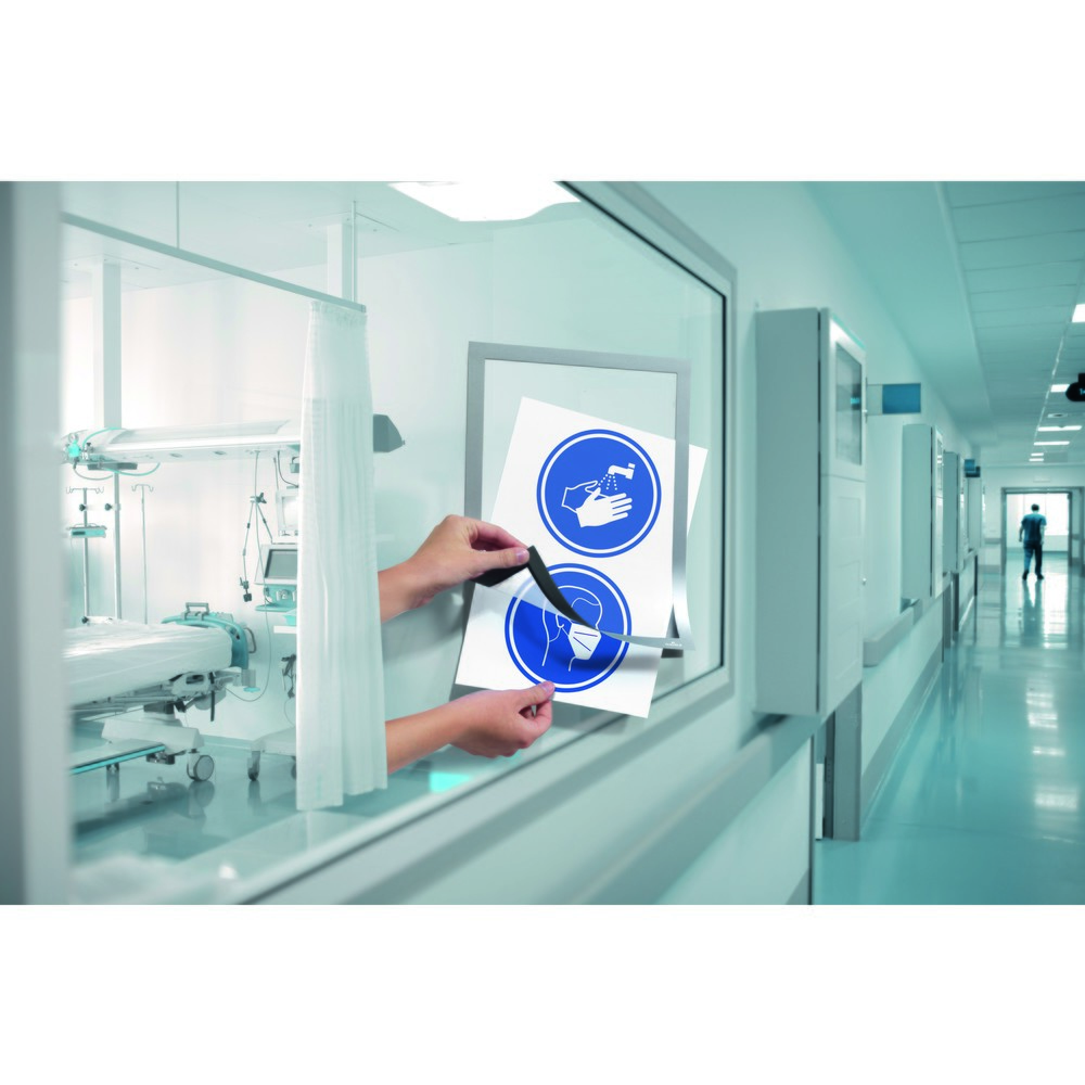 Número de imagen del producto 9: Marco informativo DURABLE DURAFRAME®, autoadhesivo, DIN A4, azul oscuro