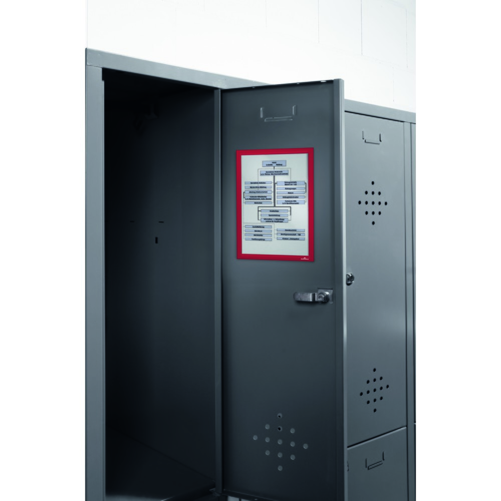 Número de imagen del producto 3: Marco magnético DURABLE DURAFRAME®, DIN A4, rojo