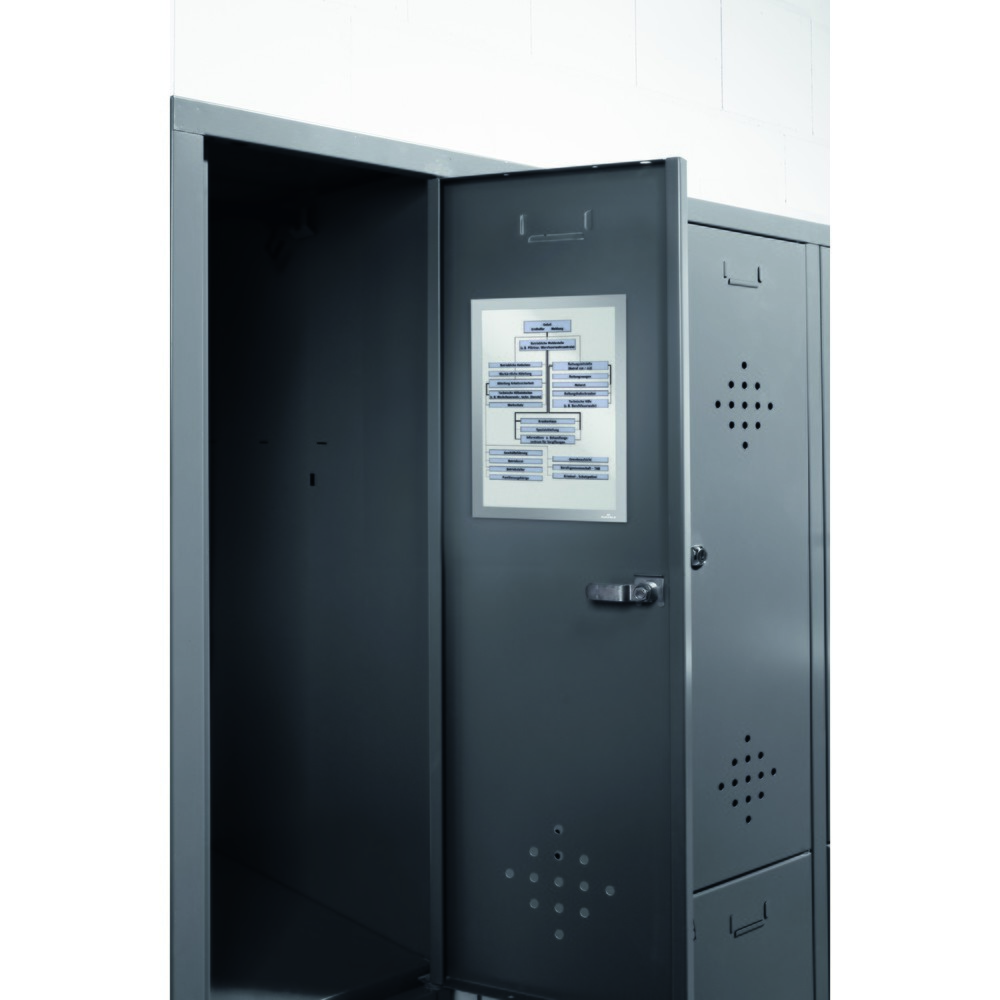 Número de imagen del producto 6: Marco magnético DURABLE DURAFRAME®, DIN A4, plata metalizada