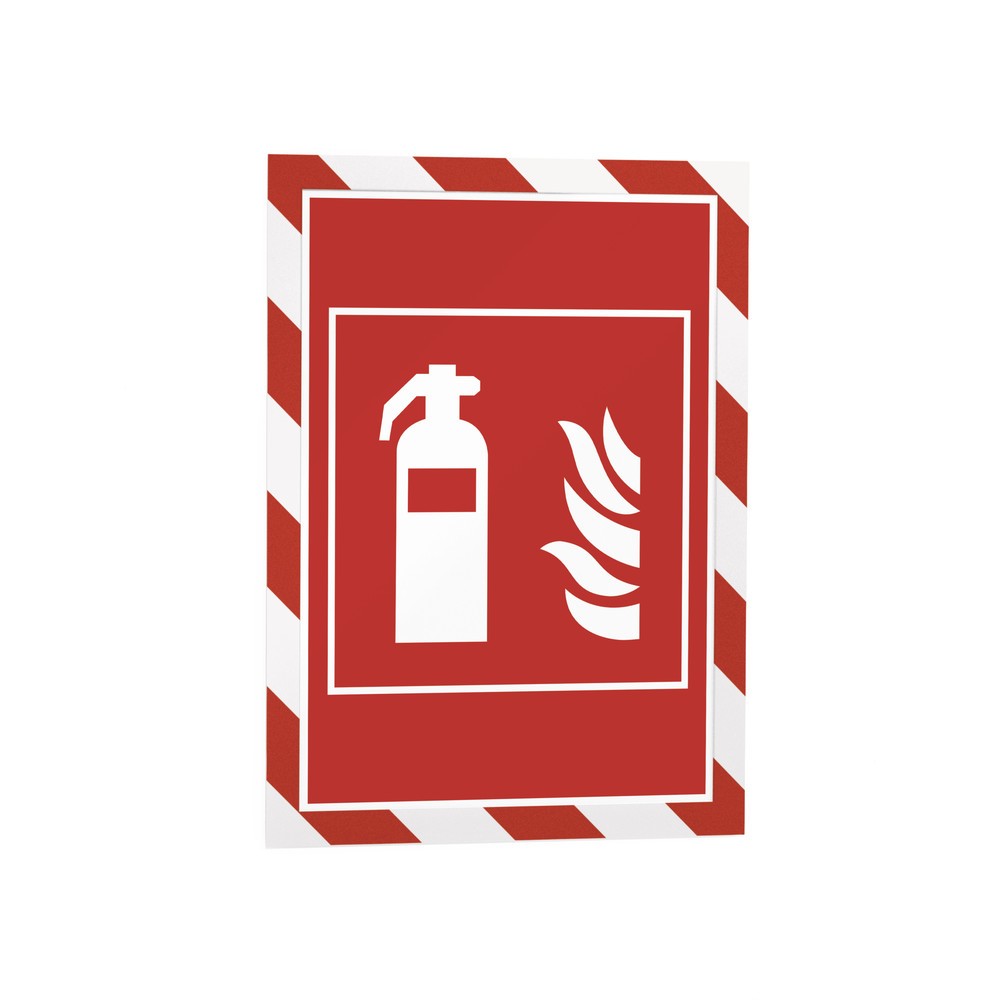 Número de imagen del producto 4: Marco magnético DURABLE DURAFRAME® Security, DIN A4, rojo/blanco