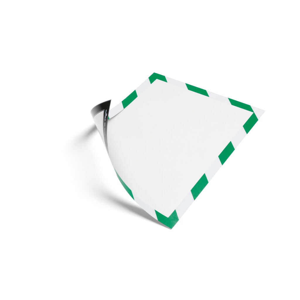 Número de imagen del producto 1: Marco magnético DURABLE DURAFRAME® Security, DIN A4, verde/blanco