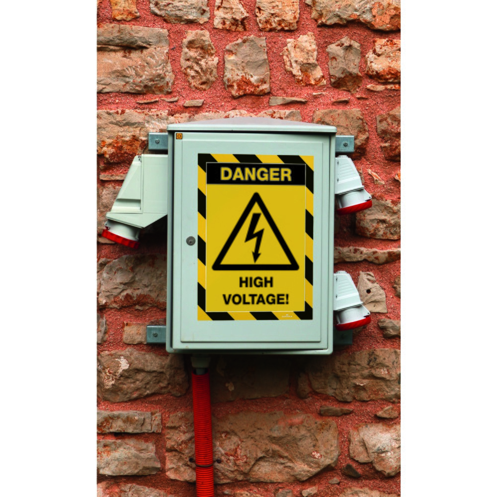 Número de imagen del producto 6: Marco magnético DURABLE DURAFRAME® Security, DIN A4, amarillo/negro