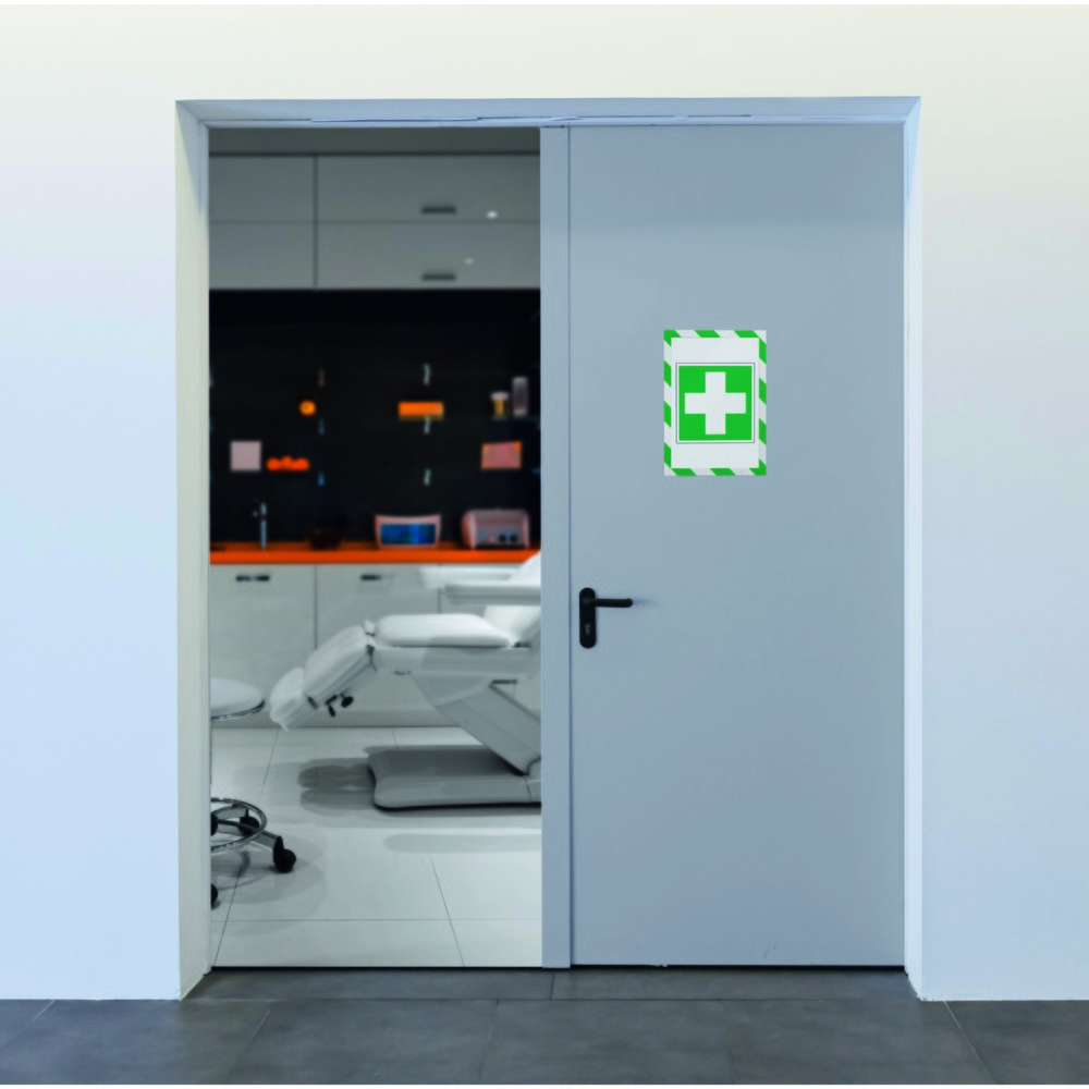 Número de imagen del producto 5: Marco magnético DURABLE DURAFRAME® Security, DIN A4, verde/blanco